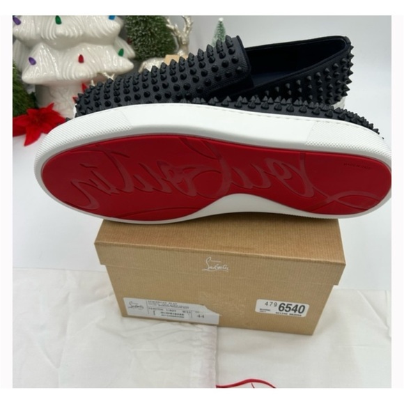 Christian Louboutin roller boat spike slip on sneakers size 44 made Italy main image 6